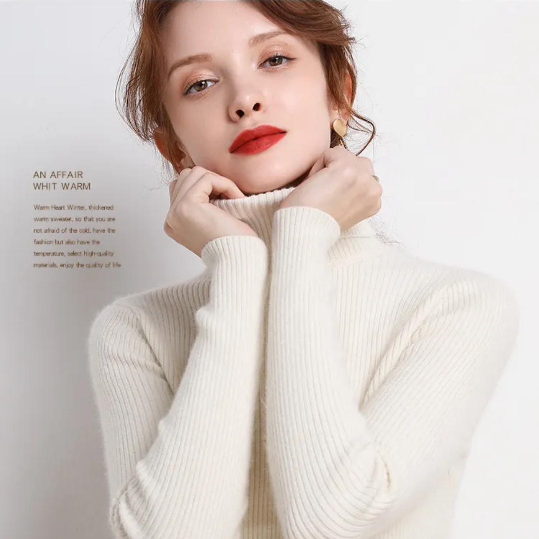 Tove | Vinterklar Cashmere Rullekrave Sweater