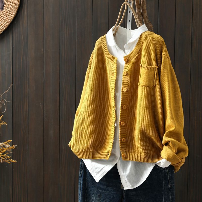 Sofia | Kvinders Plus Size Strikket Cardigan Komfort