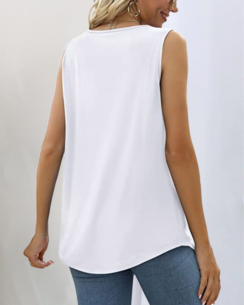 Anne™ | Ærmeløs tanktop med firkantet udskæring