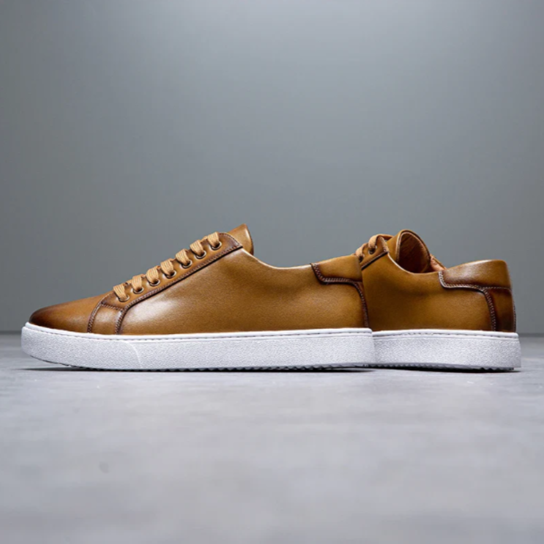Komfortable lædersneakers til hverdagsbrug
