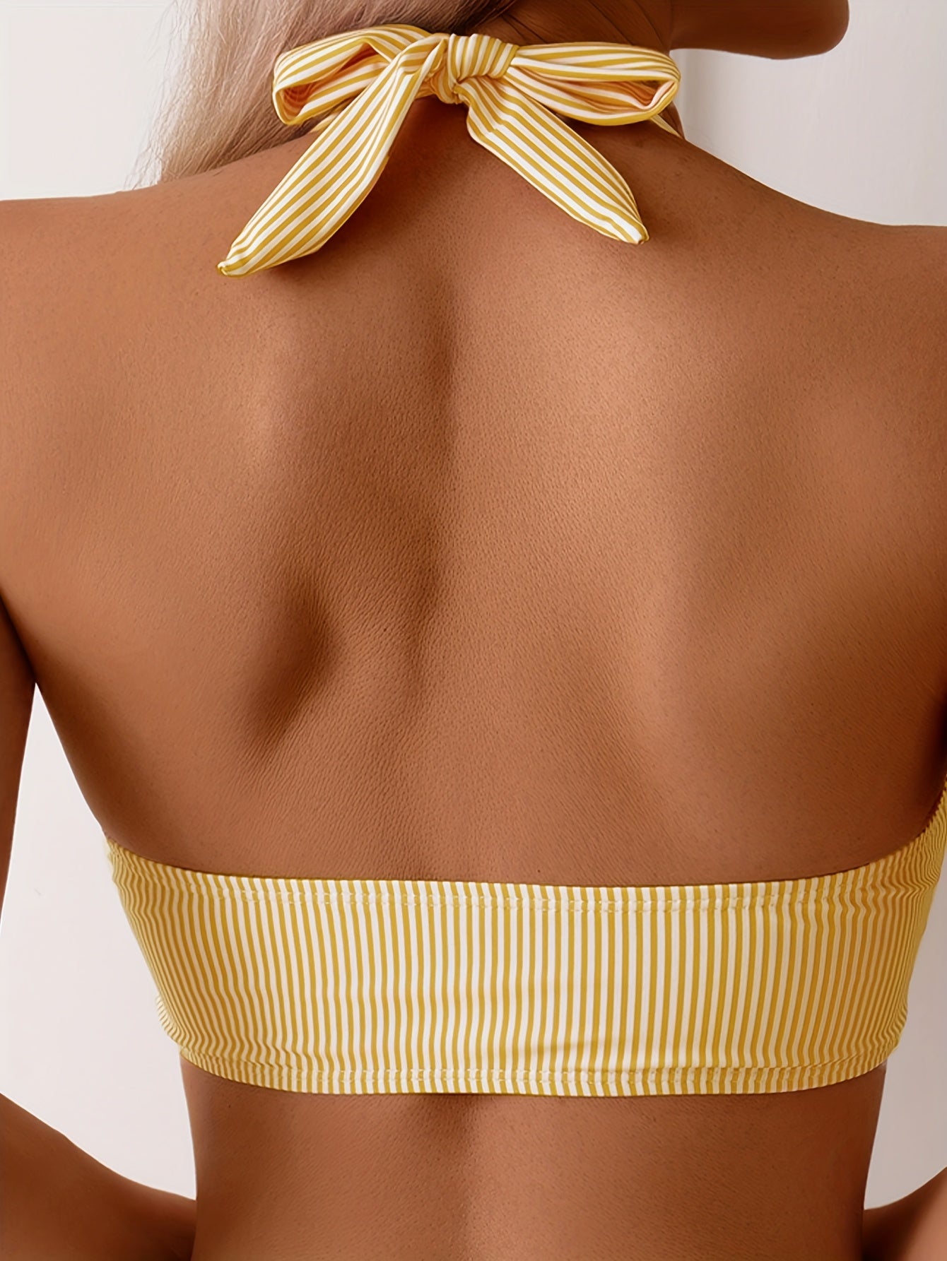 Victoria™ | Stribet bikini sæt