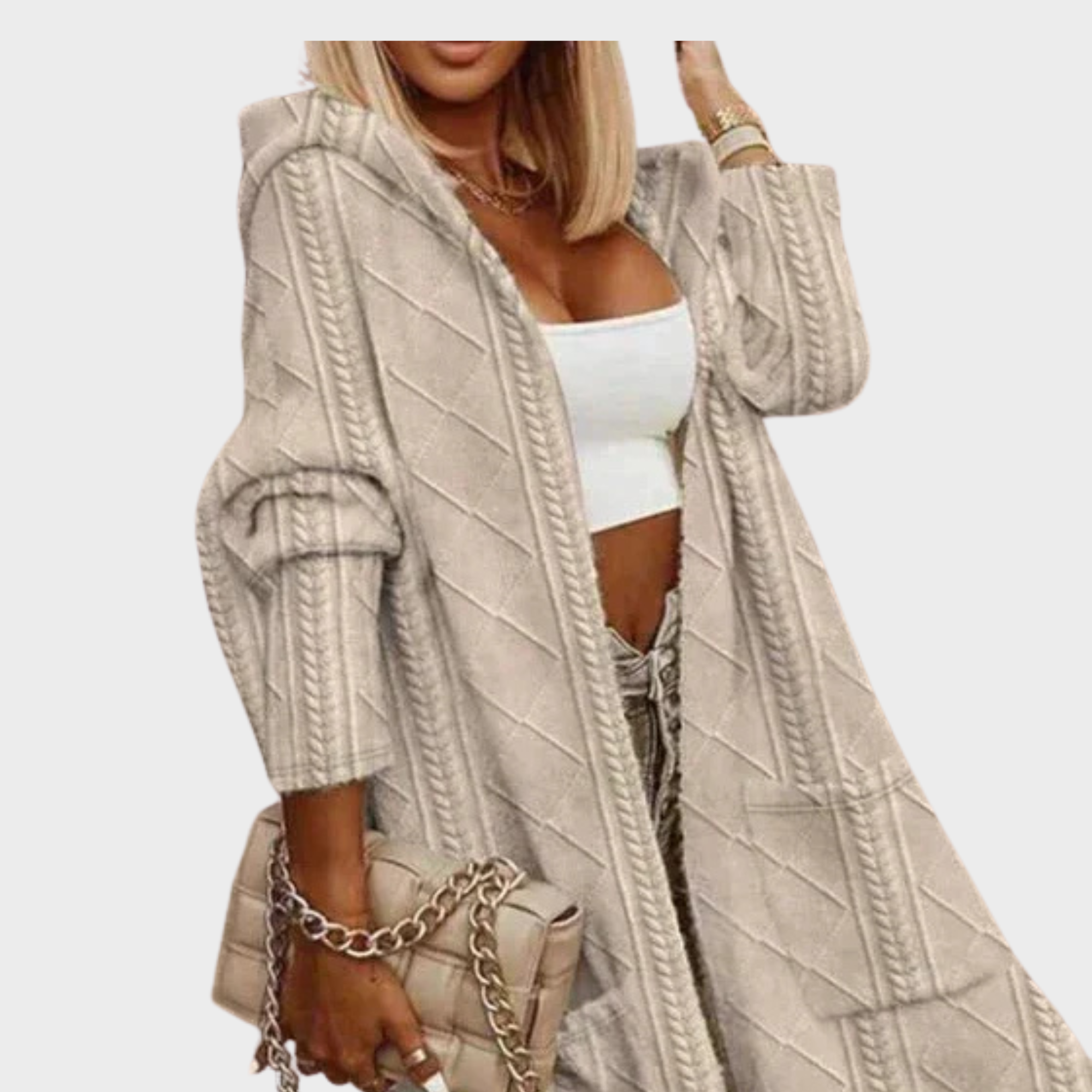 Johani | Forlænget længde hætte cardigan