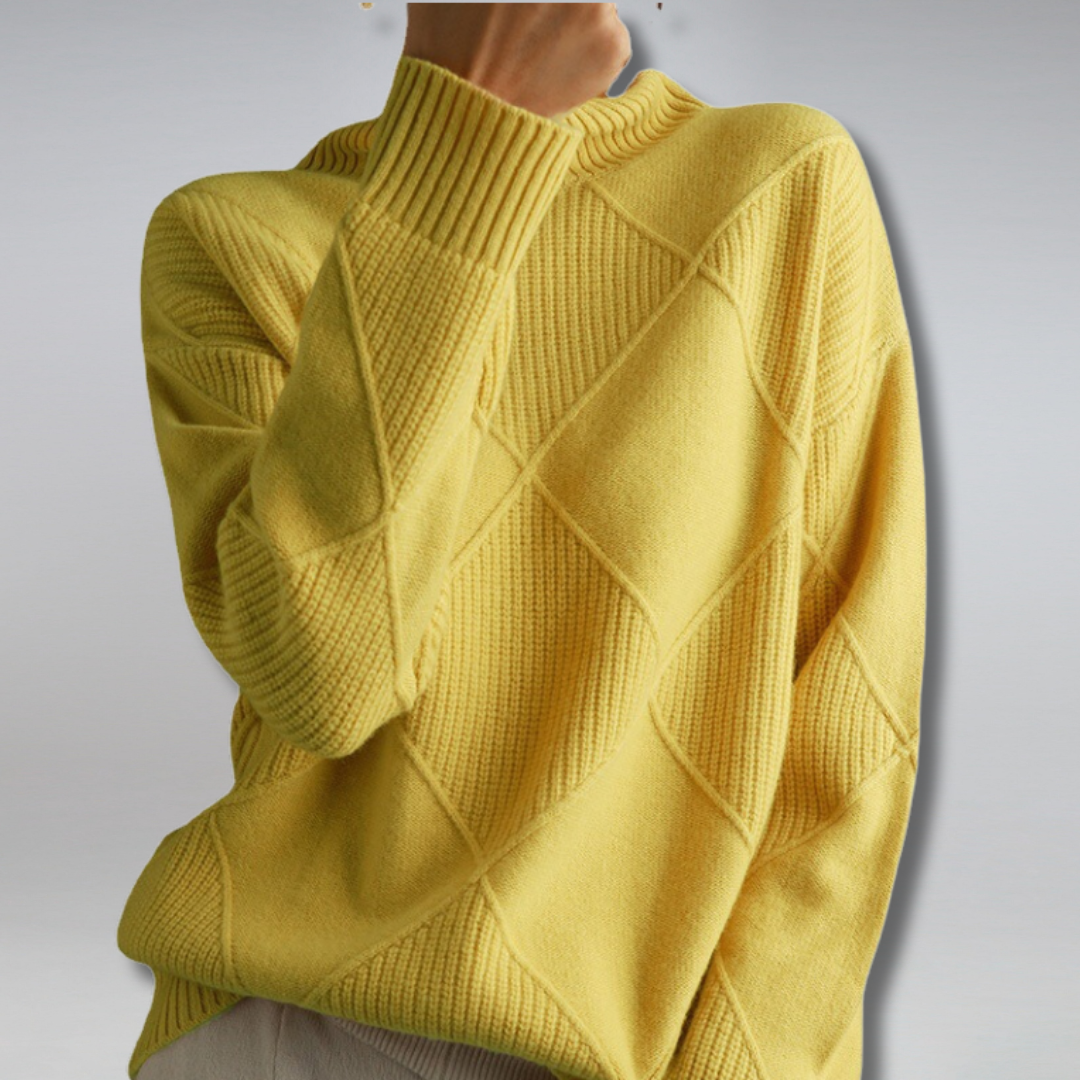 Liv | Vinterklar Dame Cashmere Rullekrave Sweater