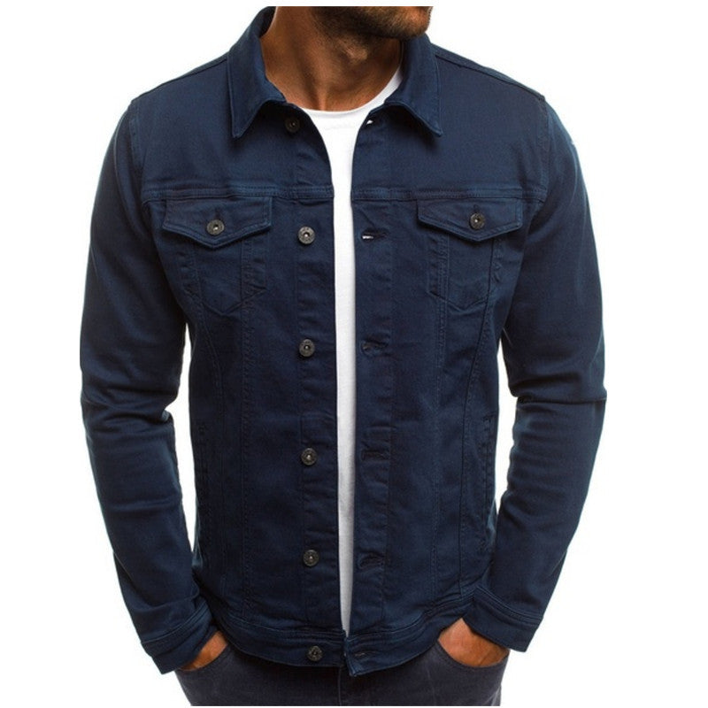 Peter | Casual denim overgangsjakke til mænd