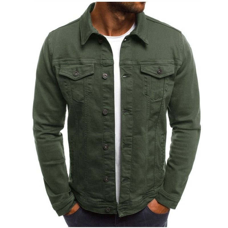 Peter | Casual denim overgangsjakke til mænd