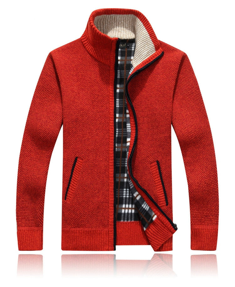Henrik | Elegant cardigan med lynlås til mænd