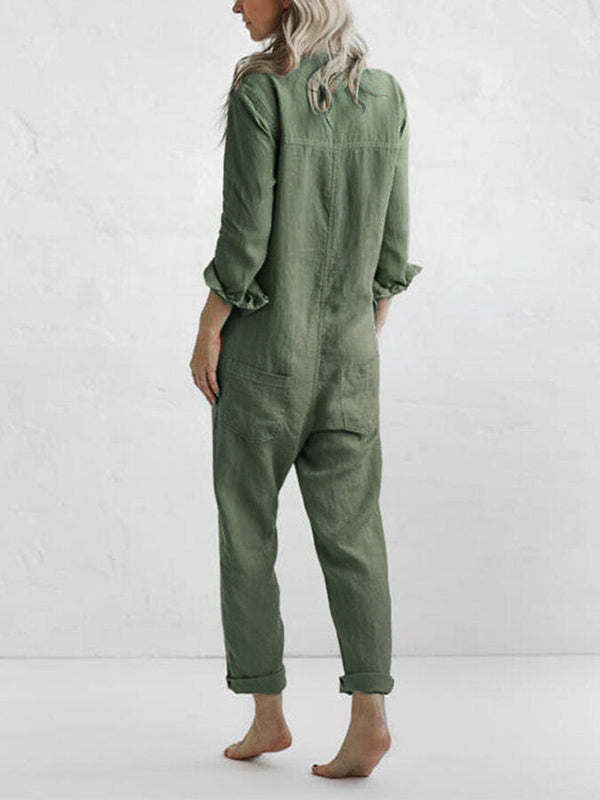 Vibeke | Stropfri Jumpsuit med Vidde Bukseben