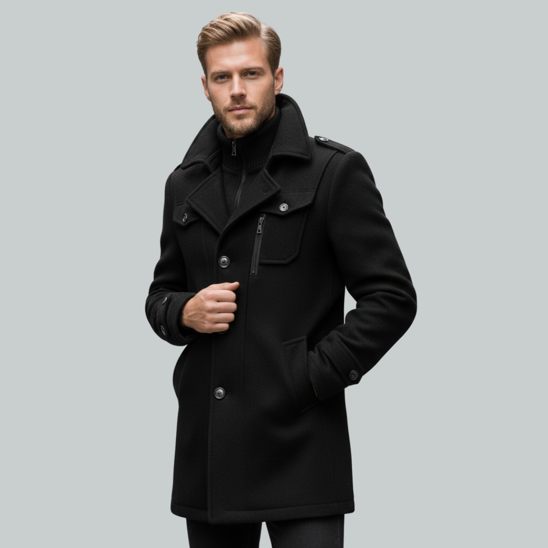 Moderne frakke til mænd