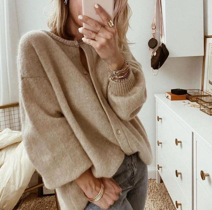 Vera | Kvinders Strikcardigan med Knapper