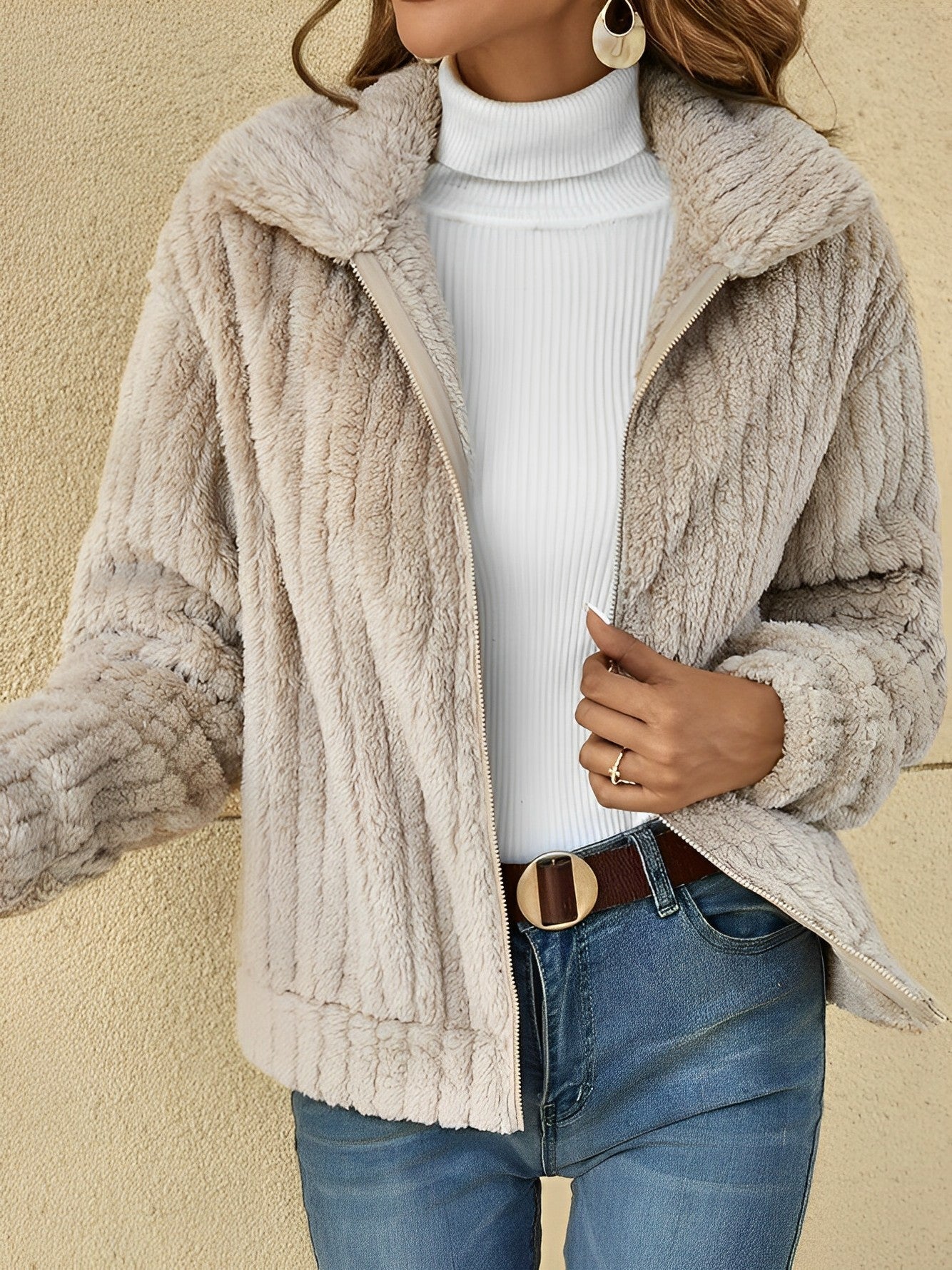 Karla | Elegant Teddyjakke til Varme Dage