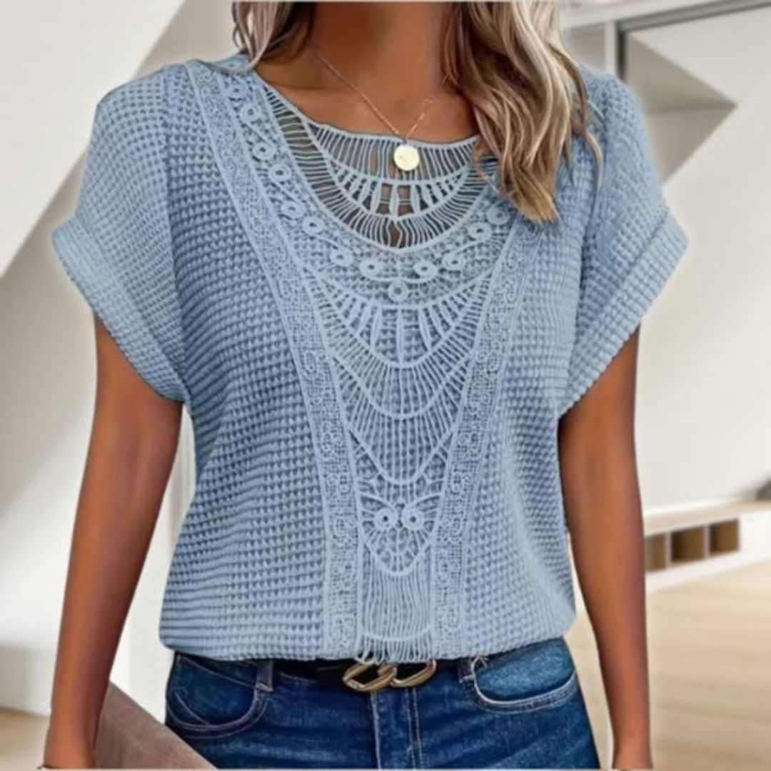 Ida | Elegant Blondebluse til Kvinder