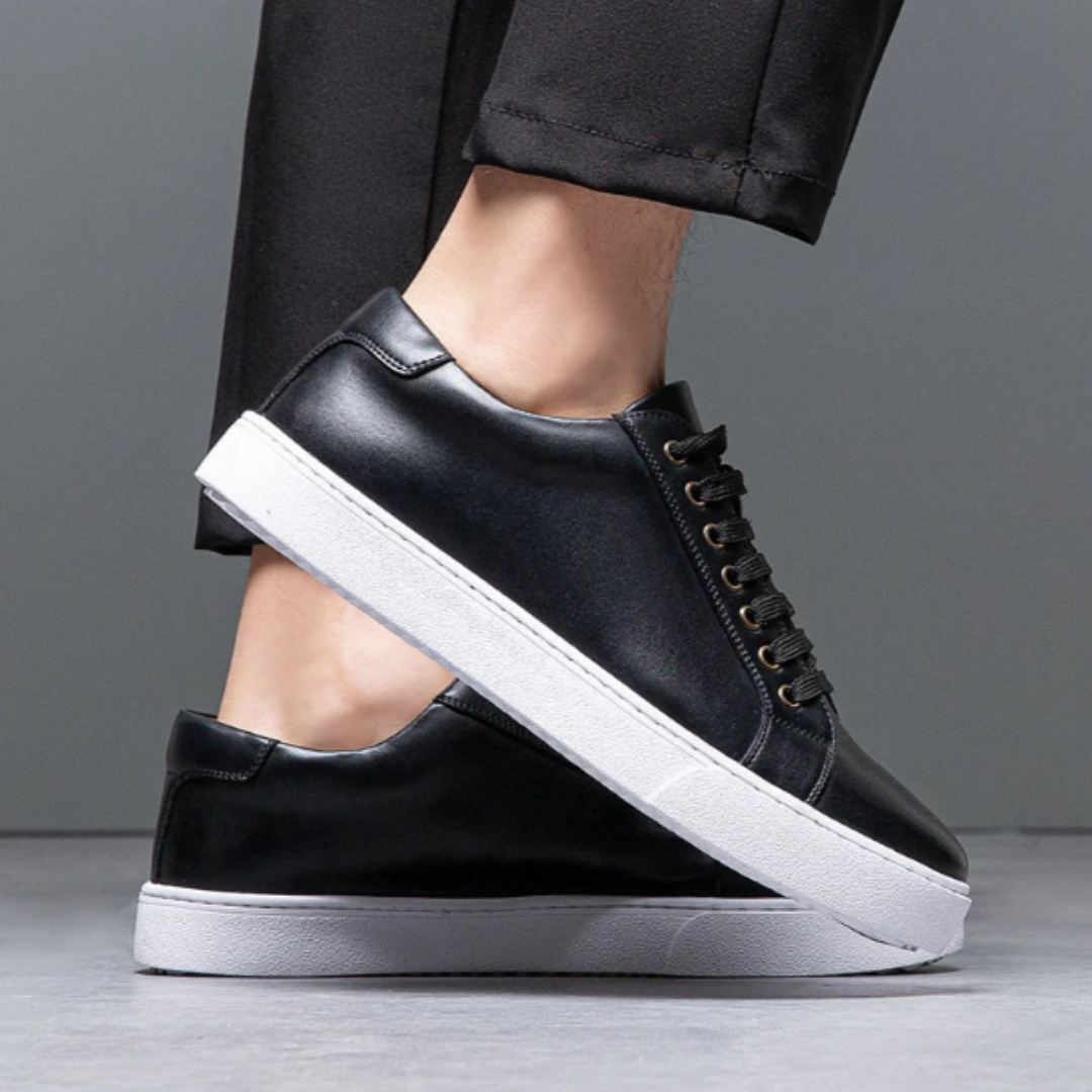 Komfortable lædersneakers til hverdagsbrug