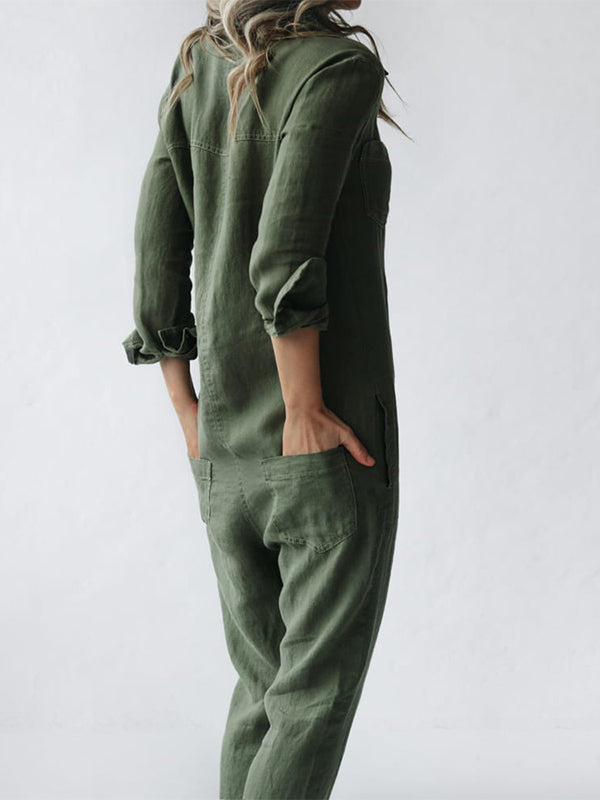 Vibeke | Stropfri Jumpsuit med Vidde Bukseben