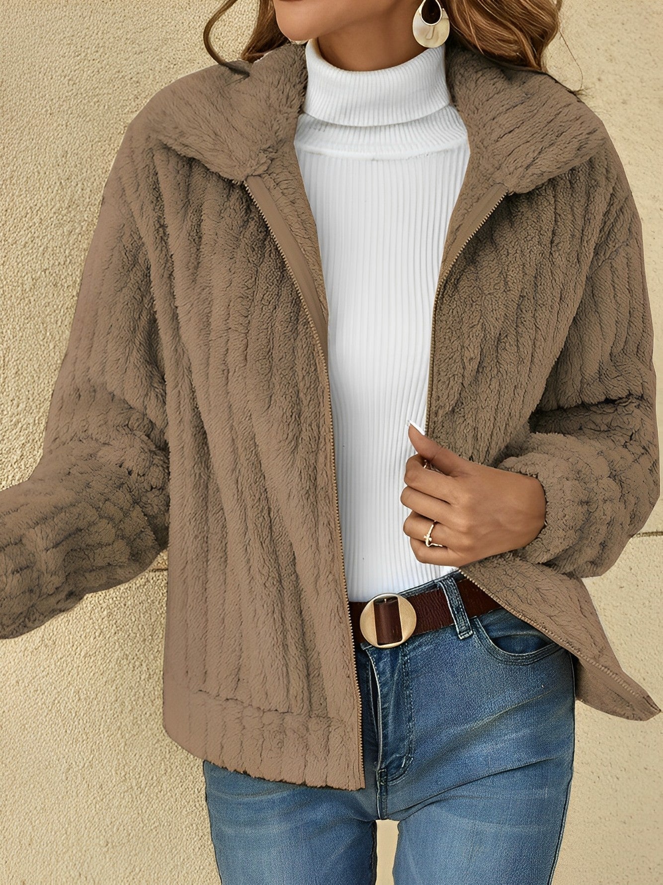 Karla | Elegant Teddyjakke til Varme Dage