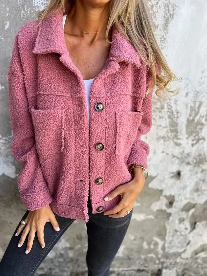 Ida | Lang Teddyjakke til en Casual Look