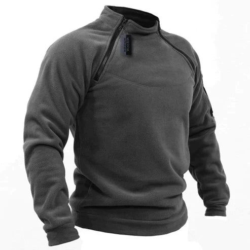 Jomartson - Militærstil Fleece-Pullover