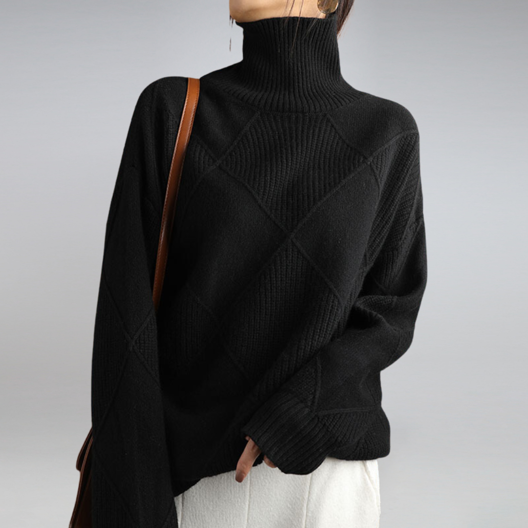 Rebekka | Blød Dame Cashmere Rullekrave til Vinter