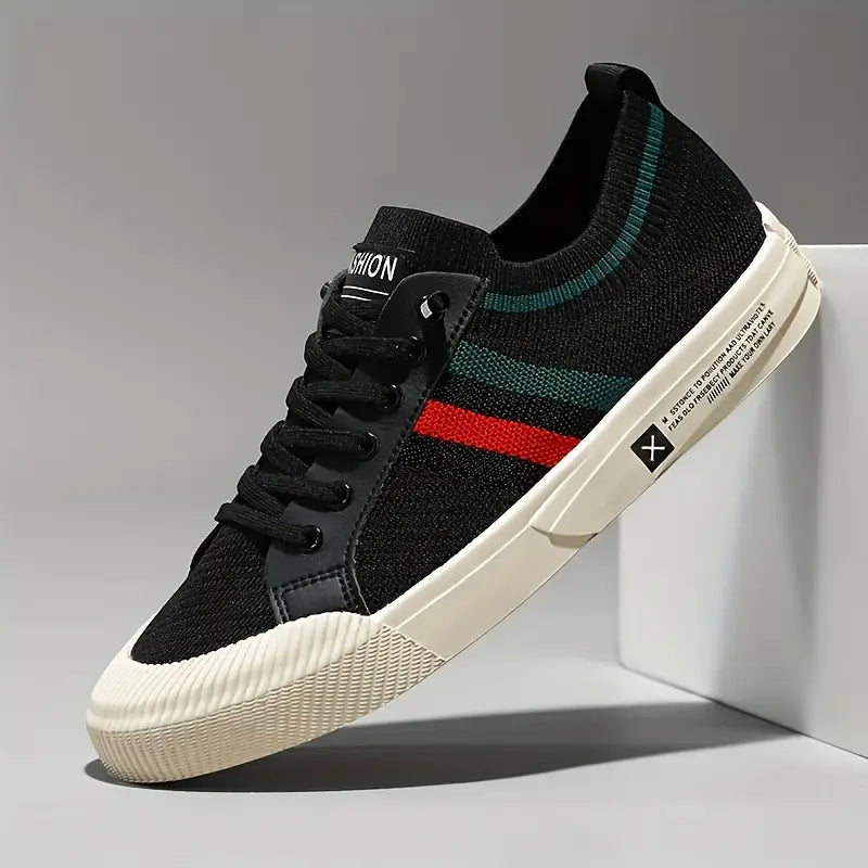 Snørebåndsneakers med åndbart design