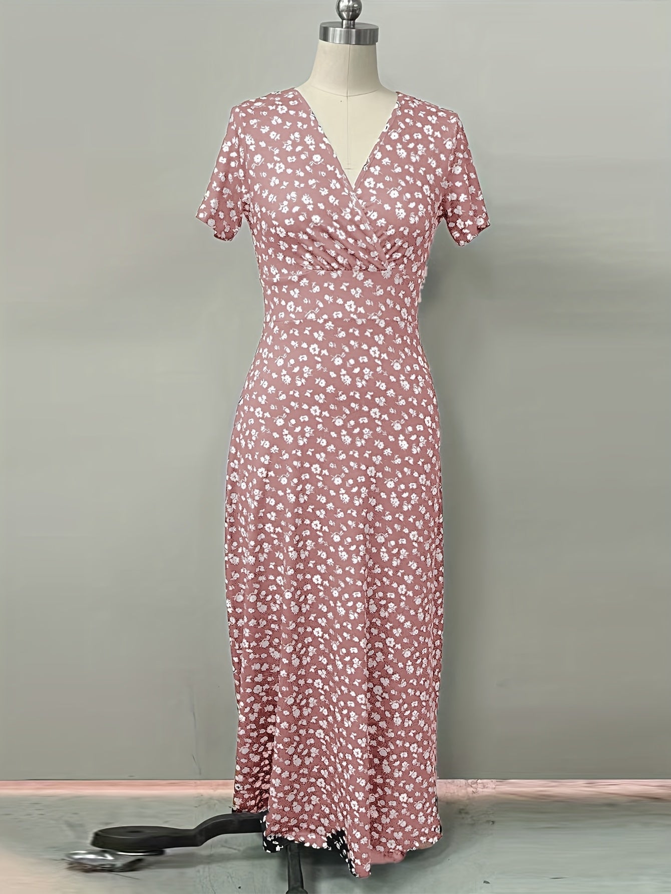 Olivia™ | Blomstret maxikjole