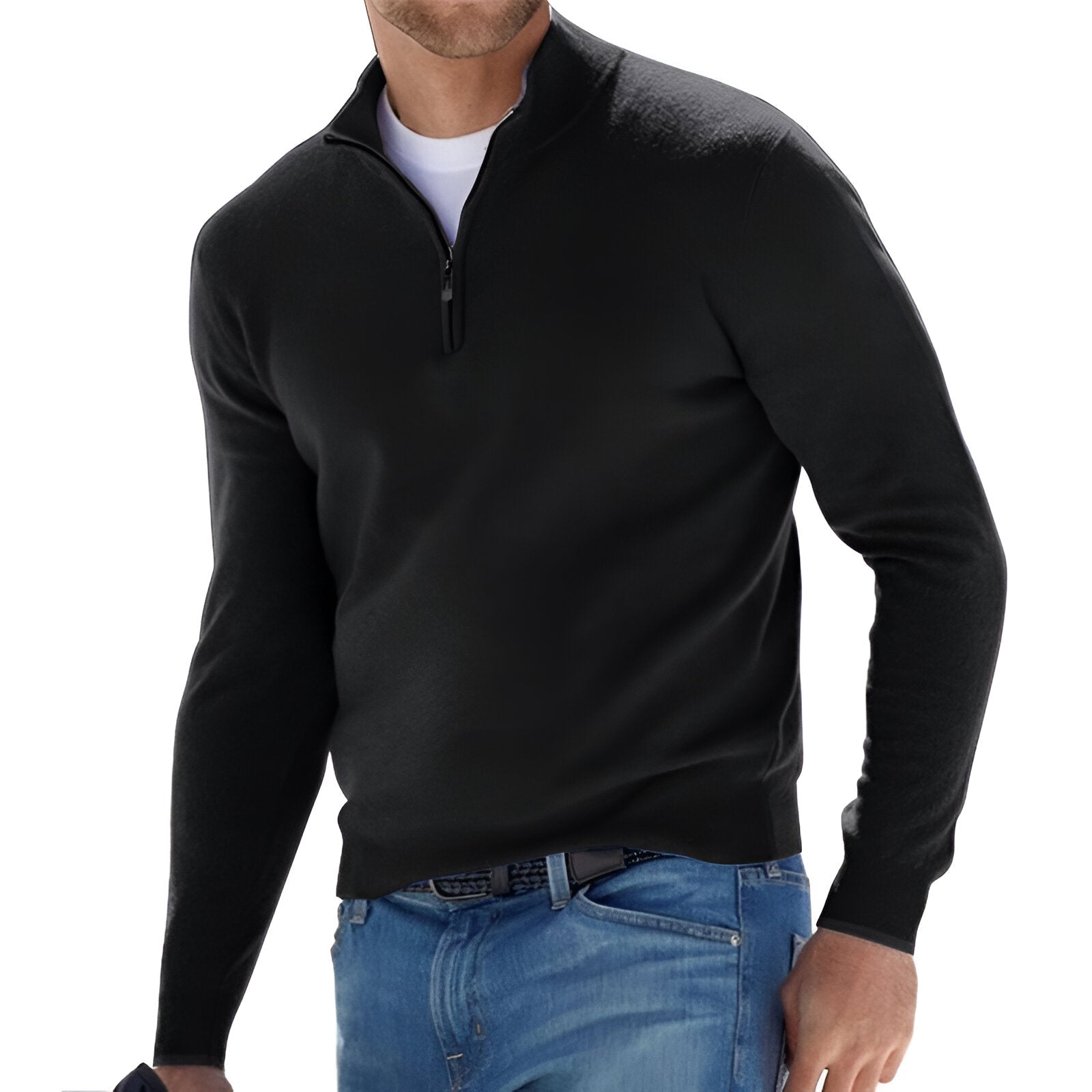 Halvzip Pullover til Herrer