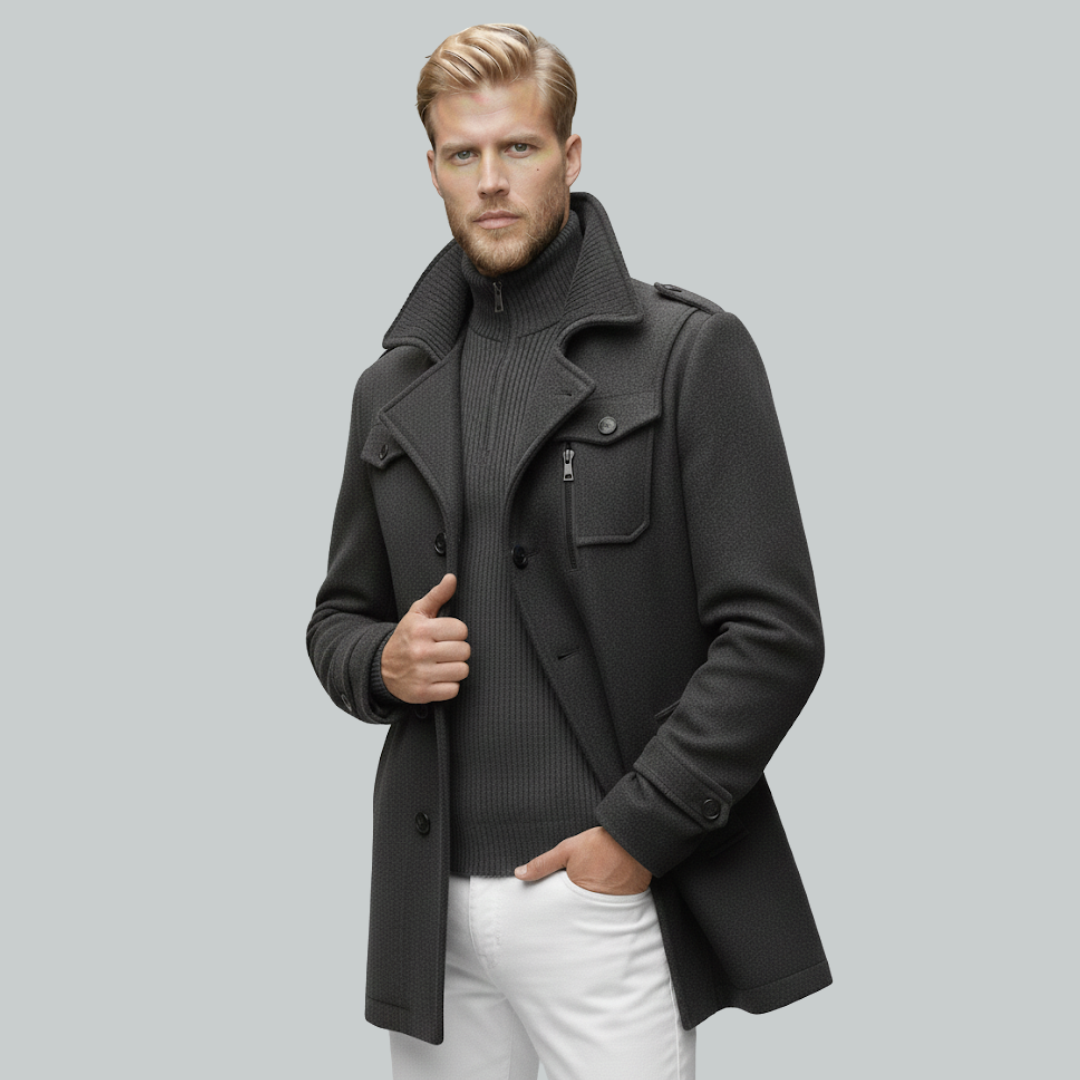 Moderne frakke til mænd