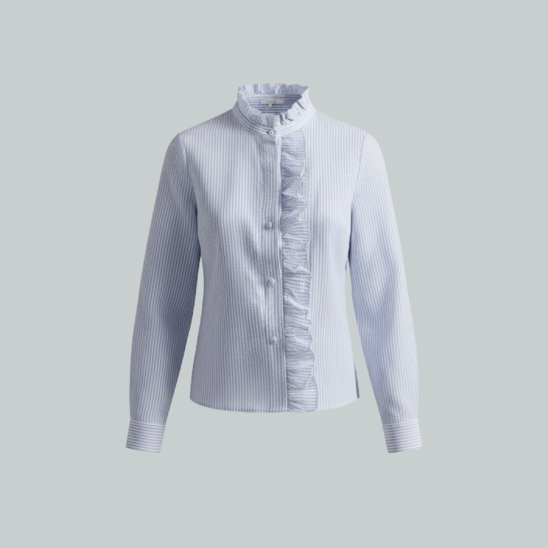 Klassisk skjorte med knapper til kvinder