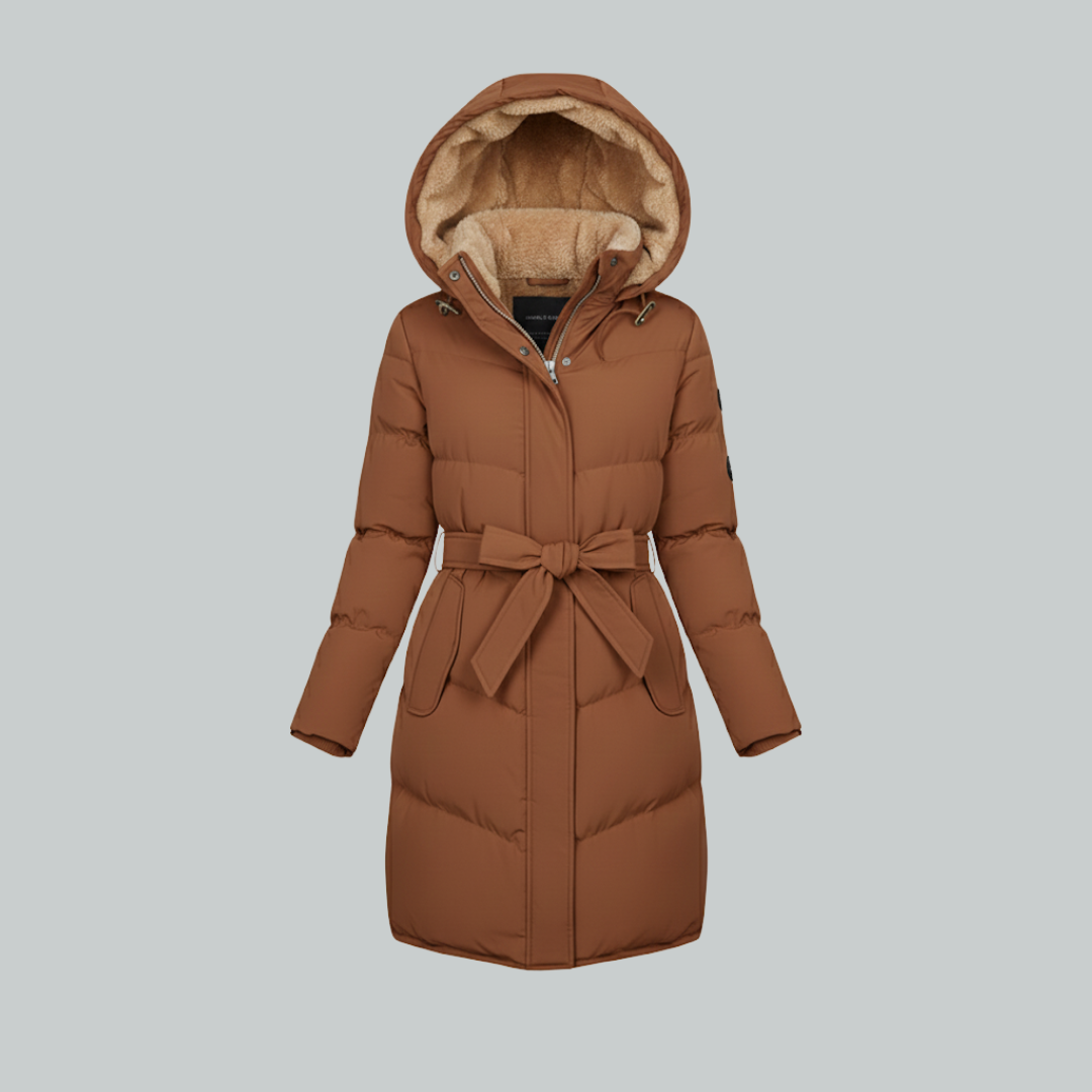 Lang puffer jakke til kvinder