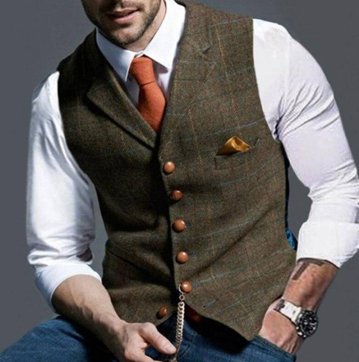 Lars - Elegant herre gilet – Stilfuld, komfortabel og alsidig