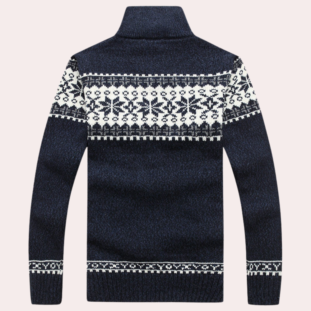 Magnus | Cardigan med ståkrave til mænd