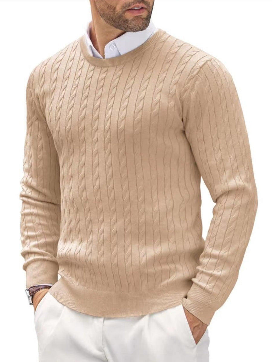 Emil | Slim fit sweater med rund hals til mænd