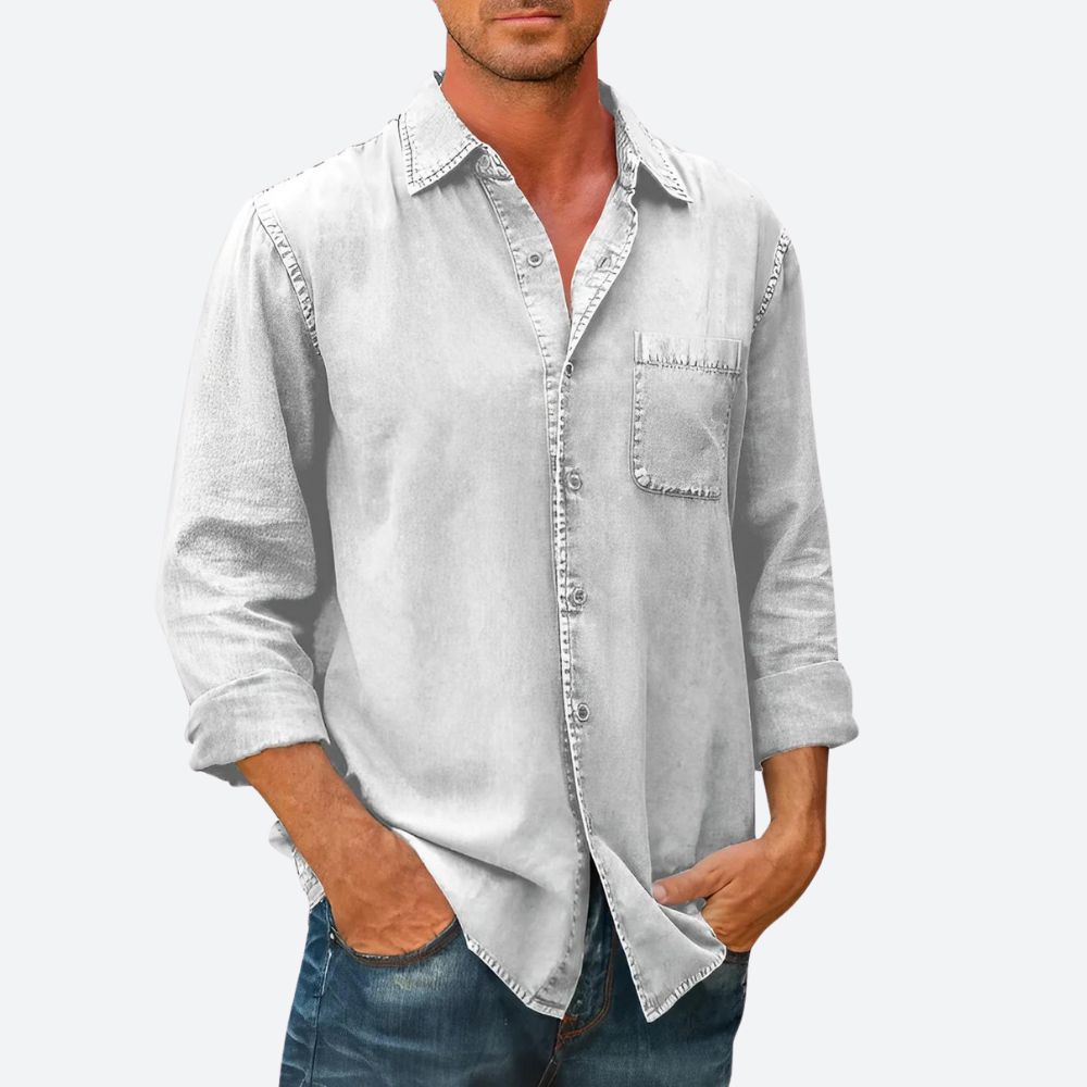 Denimskjorte med Klassisk Stil