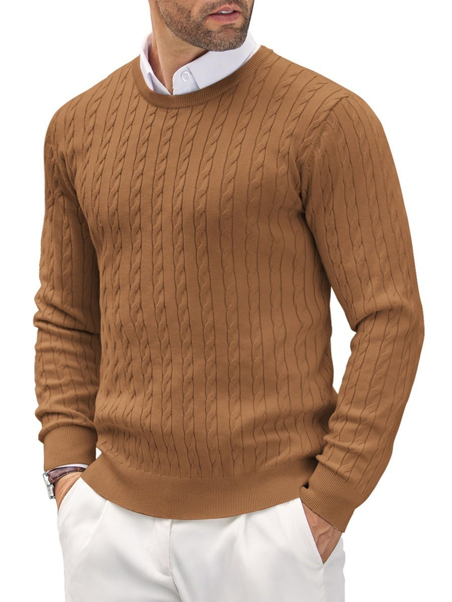 Emil | Slim fit sweater med rund hals til mænd