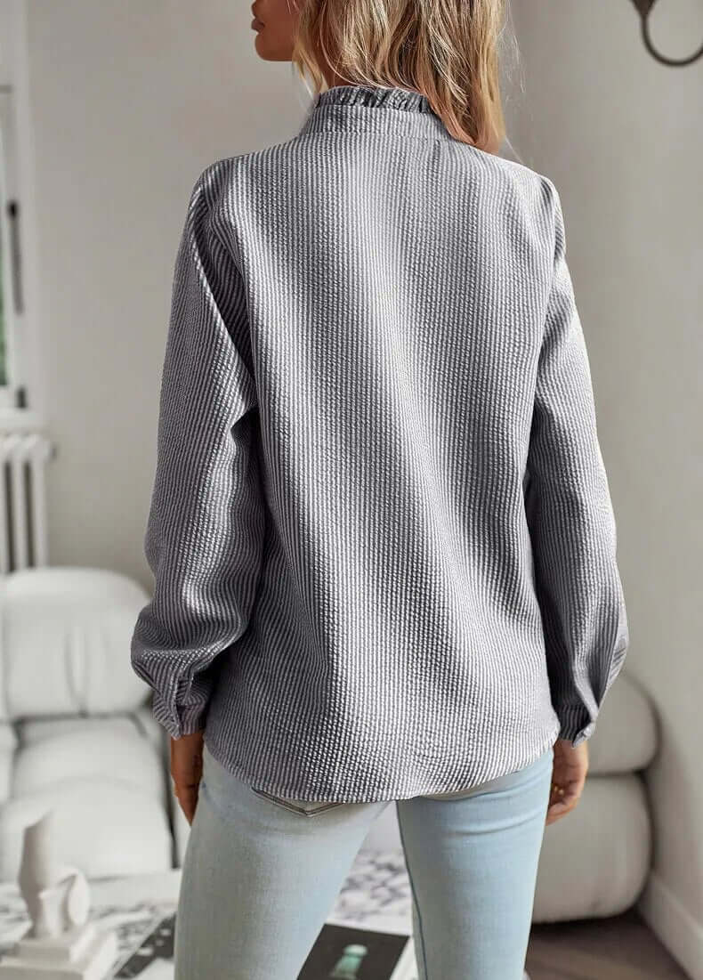Elegant Damebluse med Lange Ærmer
