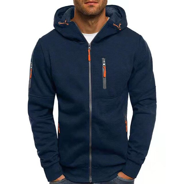 Herresport Hoodie-Jakke