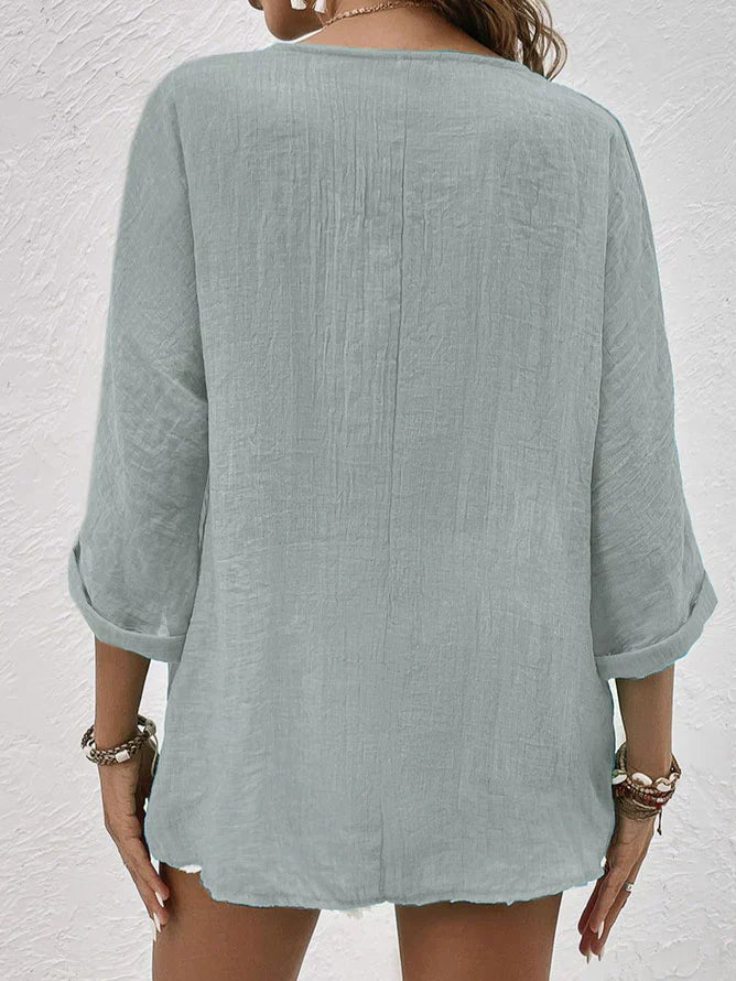 Elegant skjorte med knapper og moderne design