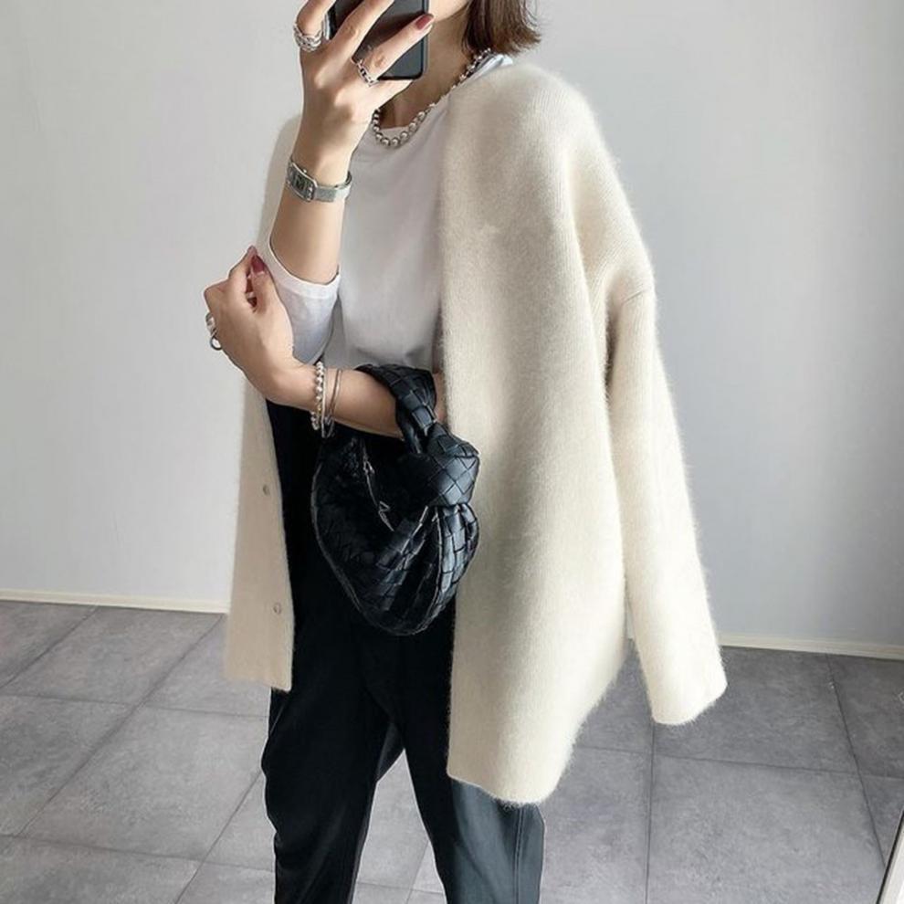 Julie | Lun Strikket Cardigan til Kvinder