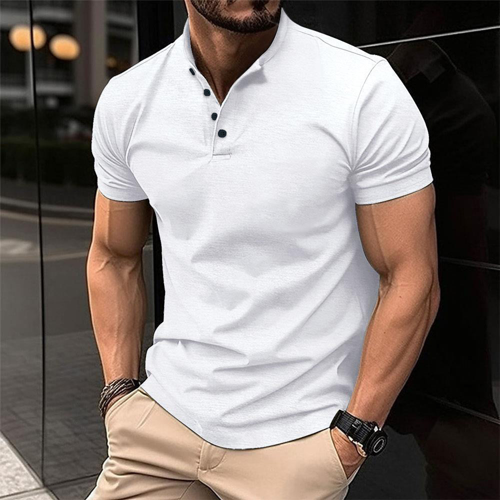 Noah | Musclefit Polo med Knaplukning