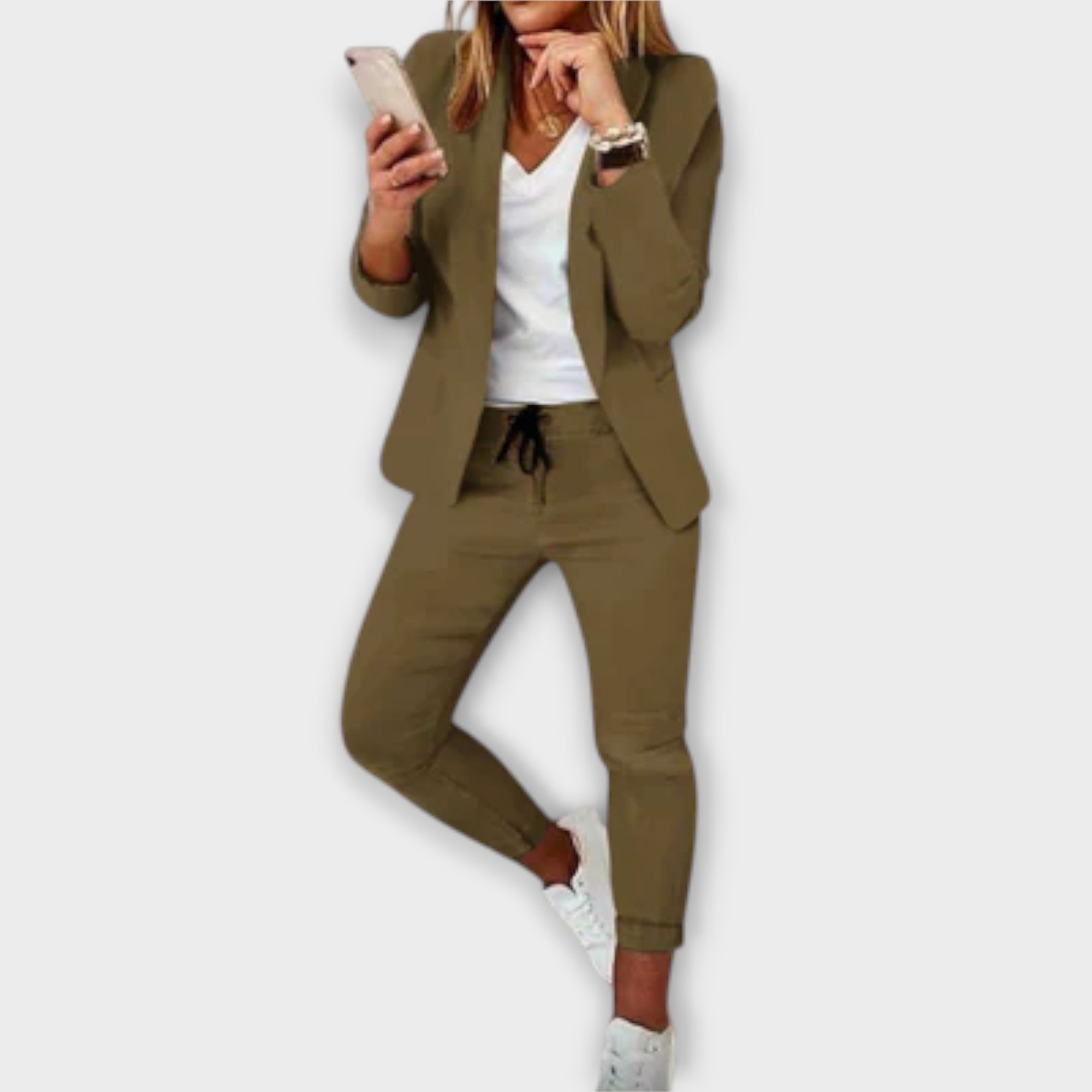 Sophia | Blazer Sæt med Komfort og Elegance