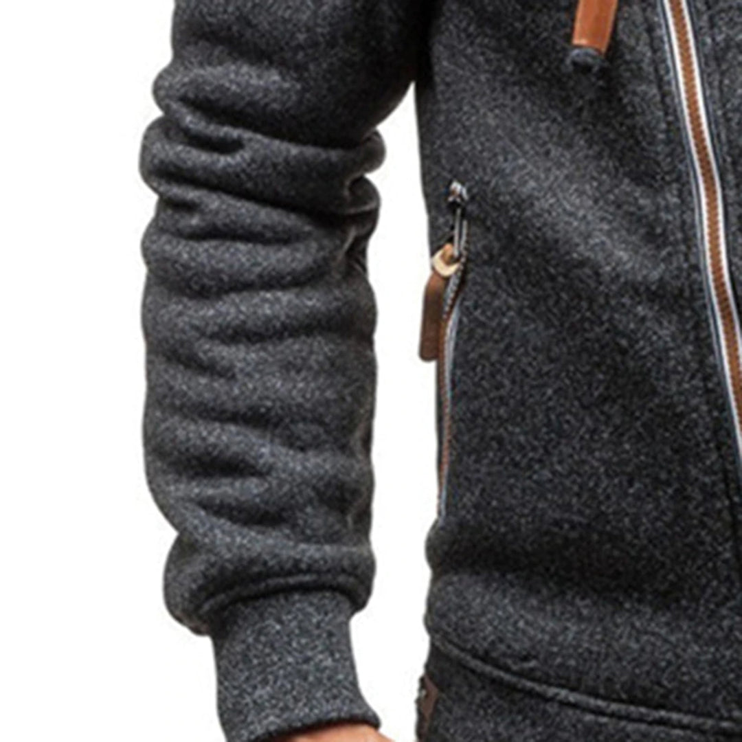 Emil | Fleece hættetrøje i casual stil til mænd