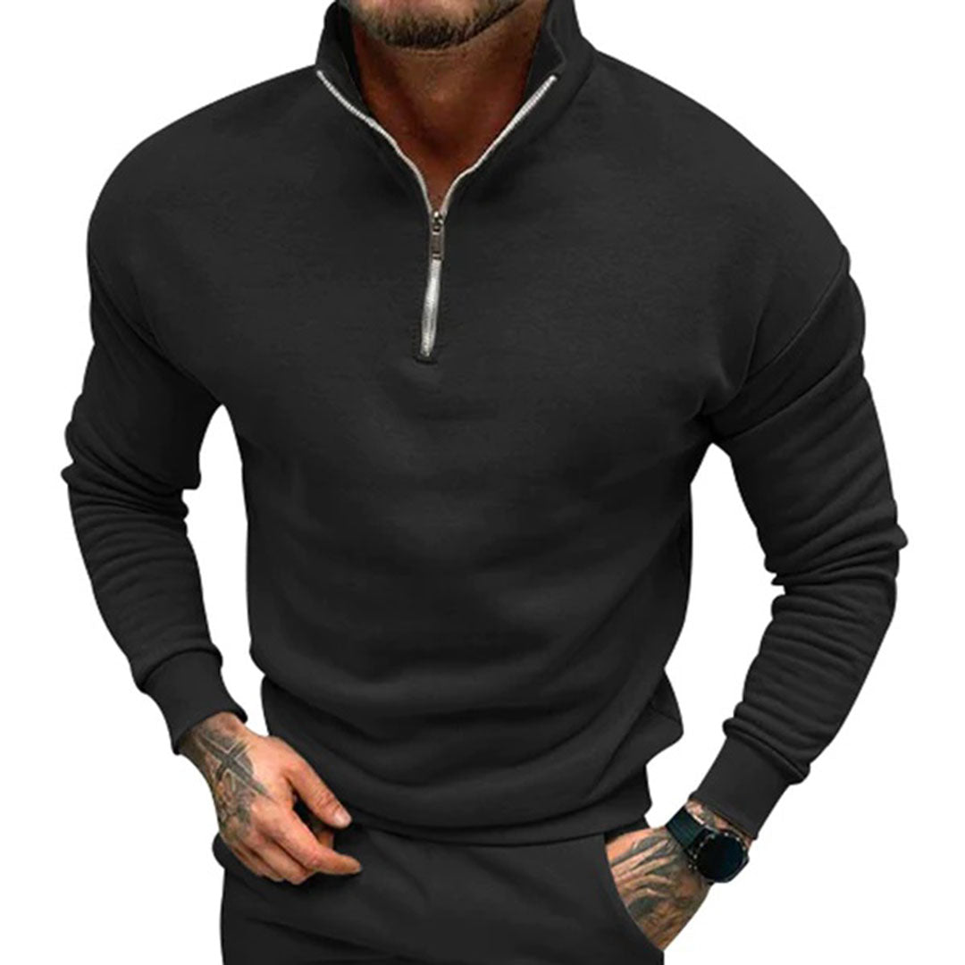 Jens | Halv lynlås sweater til mænd