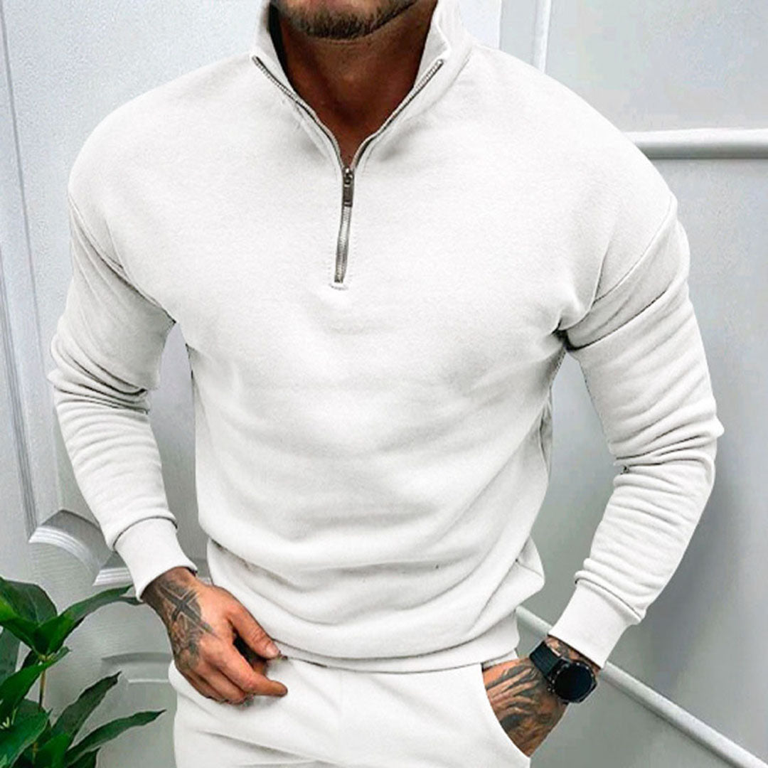 Jens | Halv lynlås sweater til mænd