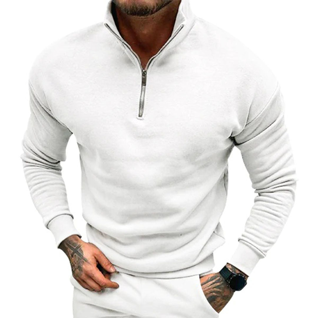 Jens | Halv lynlås sweater til mænd
