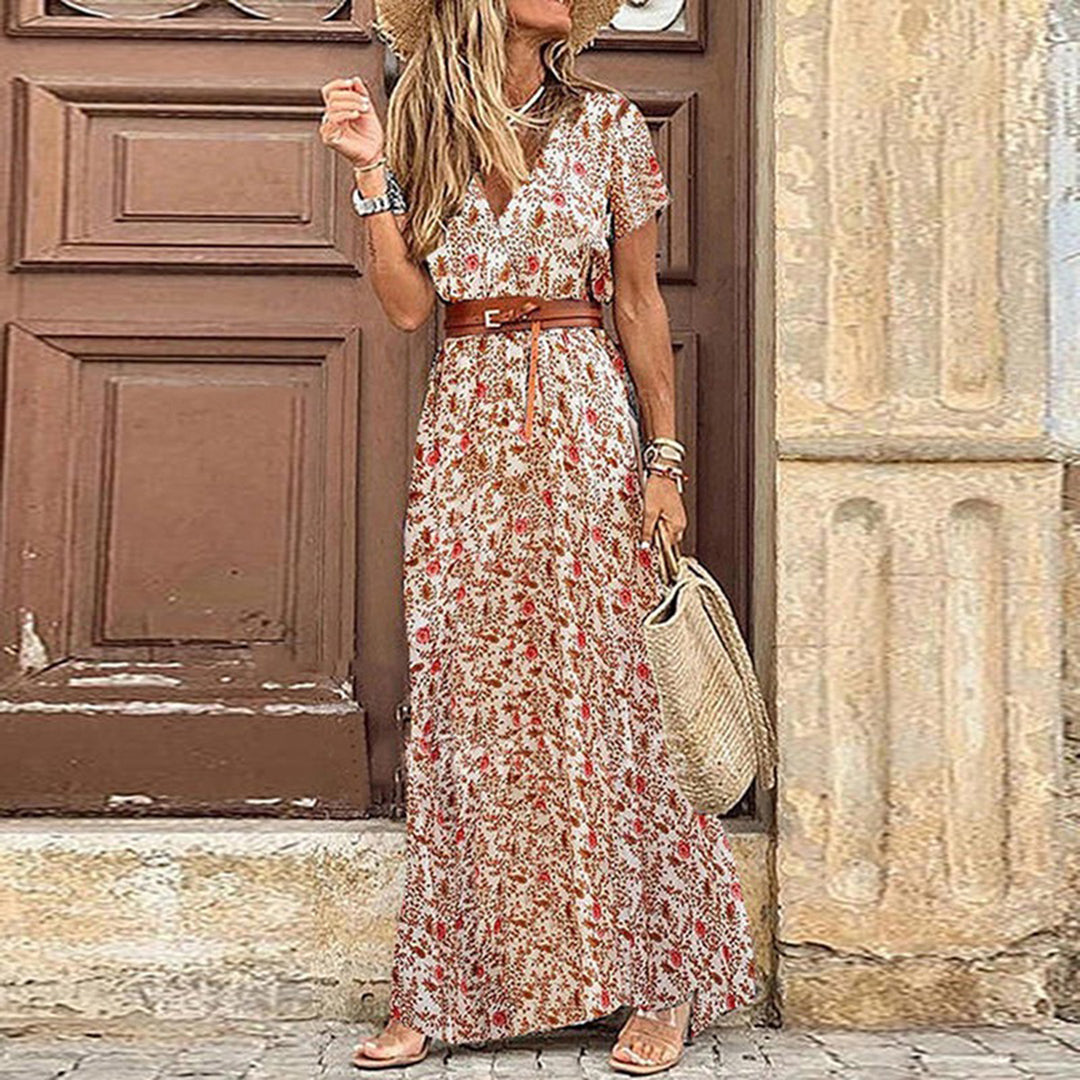 Stilfuld og Elegant Boho Kjole til Kvinder