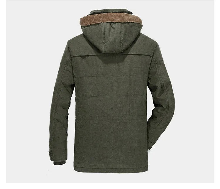Termisk Herre Vinterparka med Flere Lommer
