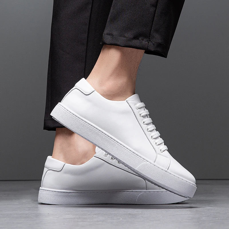 Komfortable lædersneakers til hverdagsbrug