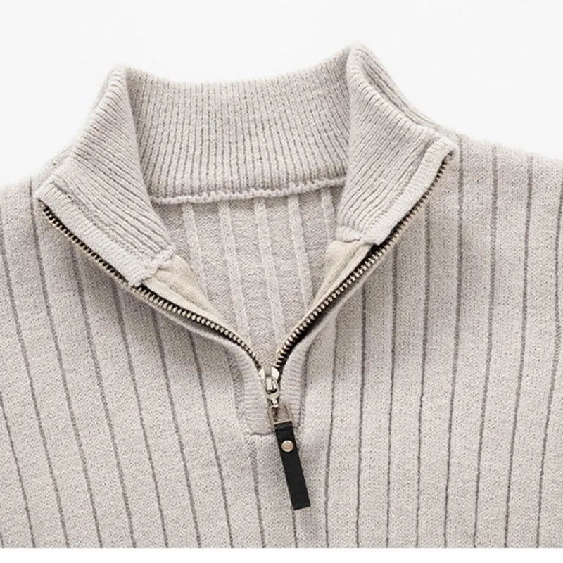 Benjamin | Sweater med halv lynlås til mænd