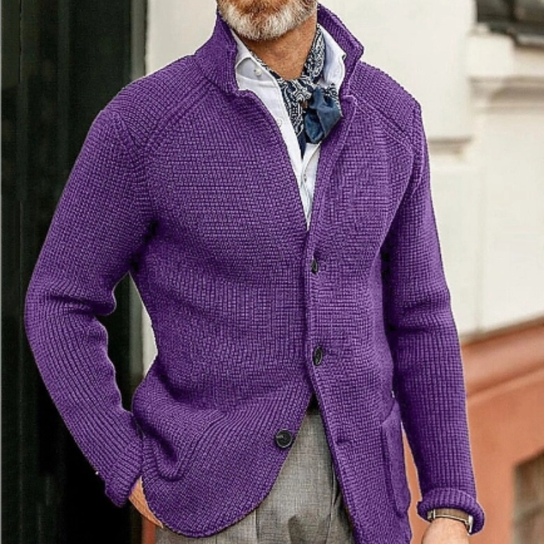 Mathias | Varm sweater med knapper til mænd