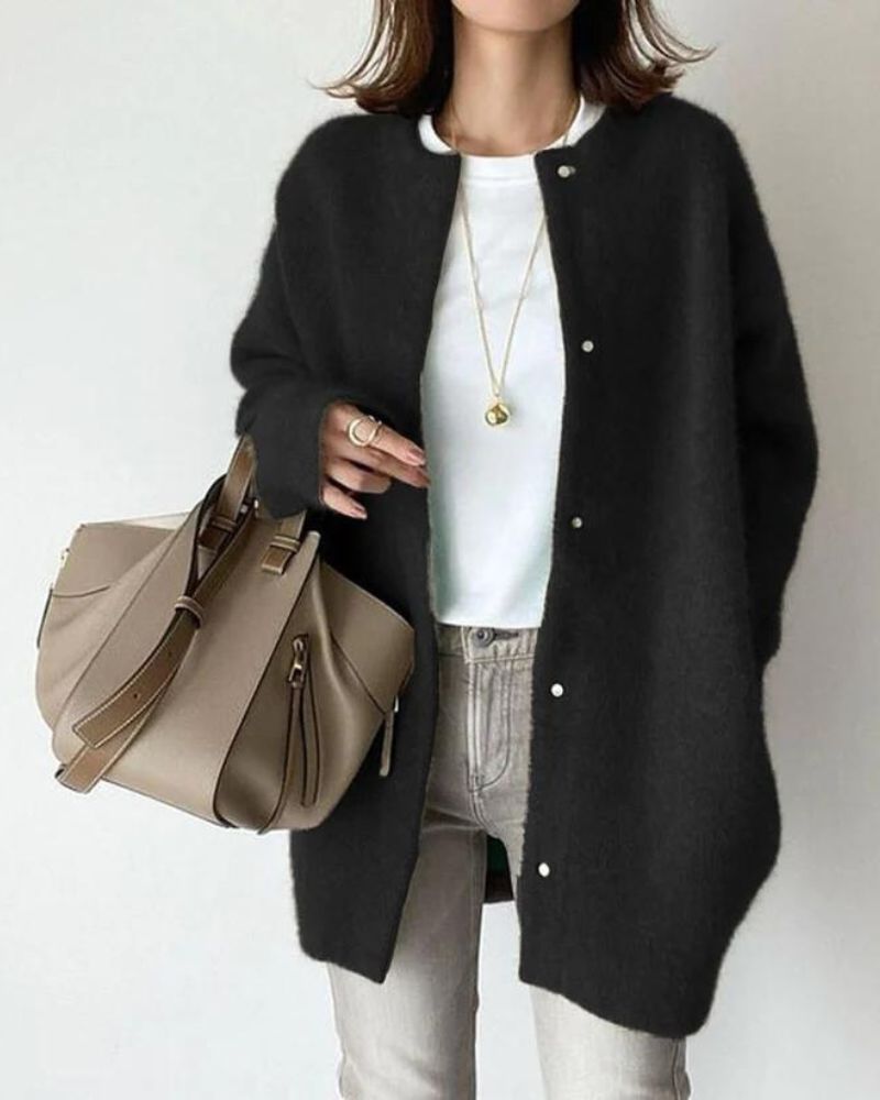 Julie | Lun Strikket Cardigan til Kvinder