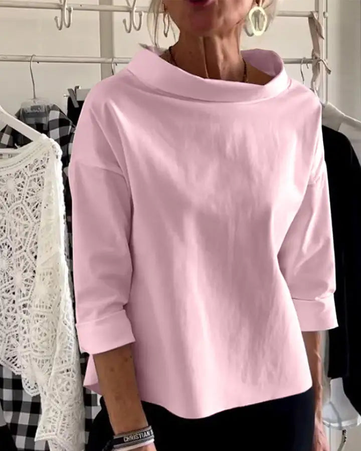 Højhalset trøje med elegant design