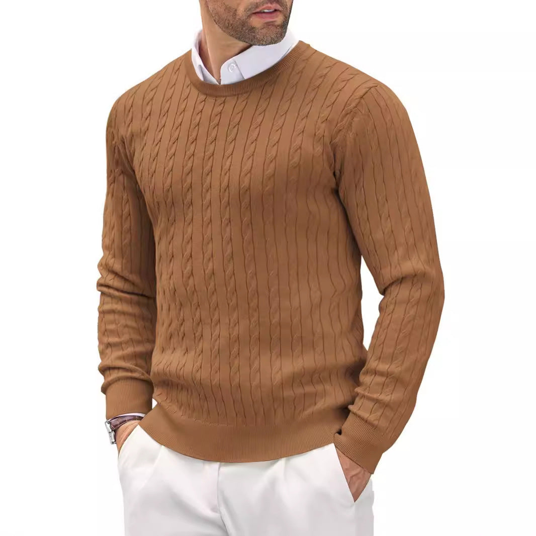 Emil | Slim fit sweater med rund hals til mænd